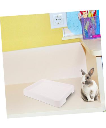 BESPORTBLE Box Hamster Toilet Dog Potty Tray Pet Toilet Potty Trainer Pet Grate Rabbit Toilet Pp White 24.5X19.5X3CM White - Buy Online on GoSupps.com