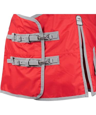 Equinate Rain Blanket Springfield Turnout Blanket - Fleece Lined 125cm Red | Premium Equestrian Gear - Buy Online on GoSupps.com