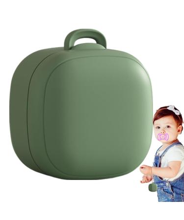 Silicone Pacifier Container | Travel-Friendly Dustproof Cover for Newborns & Kids | Tsuchiya Green - Buy Online on GoSupps.com