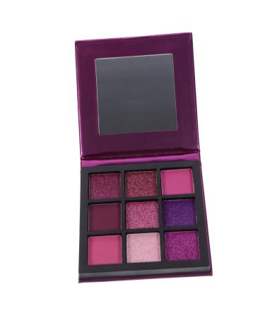 Angoily 9 purple metallic eye shadow palettes shimmer eyeshadow bright light powder eye shadow eye shadow makeup palette shimmer eyeshadow powder eyeshadow palette metallic color diamond 1 Count (Pack of 1) Purple
