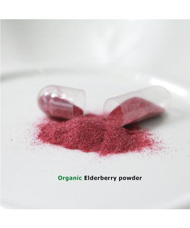 Elderberry Capsules with Zinc & Vitamin C - 120 Capsules for Immune Support & Skin Health - Buy Online on GoSupps.com