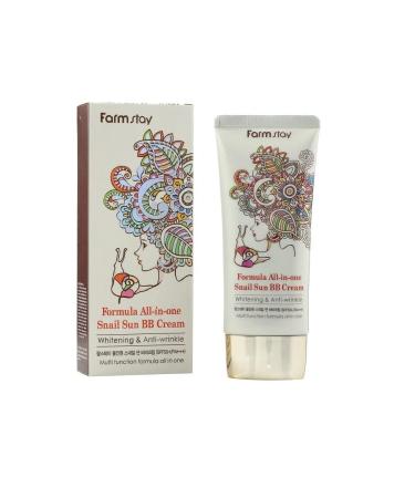 FARMSTAY Formula All-in-One Snail Sun BB Cream SPF50+/PA+++ 50g