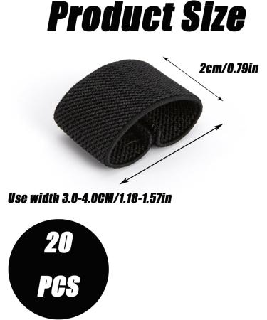 Zahd 20-Piece Tactical Belt Holder Set - Durable Elastic Duty Belt Keepers for 3.5-4cm Belts - International Shipping Available - Buy Online on GoSupps.com
