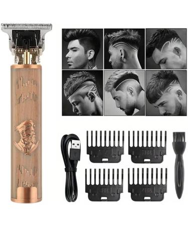 Hair Clippers Hair Trimmer Men with Coded Combs Men Hair Clipper Easy Home Haircutting Family Haircut Kit Electric Hair Clippers for Men's Grooming and Barbering (Bronze Type B) - Buy Online on GoSupps.com