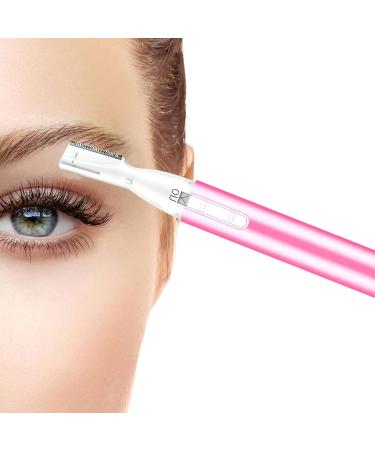 Buy Professional Pink Eyebrow Trimmer | 2-in-1 Electric Razor & Facial Hair Remover - Painless & Portable for All Skin Types - Buy Online on GoSupps.com