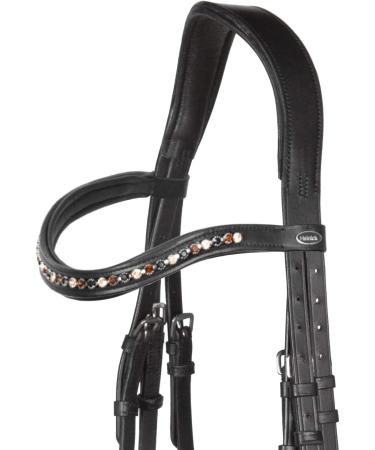 Heinick-Reitsport Bari Anatomic Black Bridle for Thoroughbreds | Soft Comfort & International Shipping - Buy Online on GoSupps.com