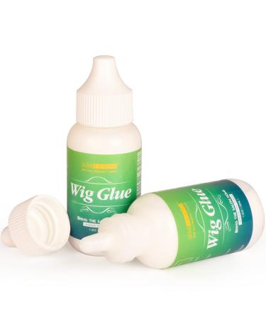 Wig Glue for Front Lace Wig, Smilco Hair Glue Lace Front Wig Adhesive Waterproof for Invisible Strong Hold Bonding Wigs Glue Latex-Free and Oil-Resistant Hair Adhesive Glue(1.3OZ)…