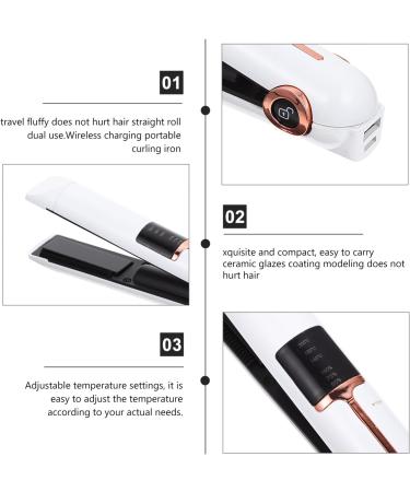 Wireless Curling Iron - Portable Hair Curler & Straightener | Hair Styling Tools for Perfect Curls - Buy Online on GoSupps.com