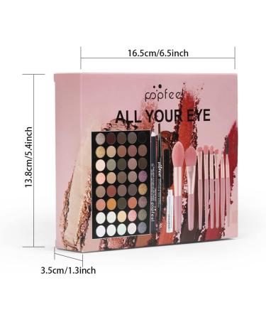 Joyeee All-in-One Makeup Kit for Women - Starter Cosmetics Set with Eye Brushes, Eyeshadow Palette, Mascara, Eyeliner - Perfect Gift for Girls - SET002 - Buy Online on GoSupps.com