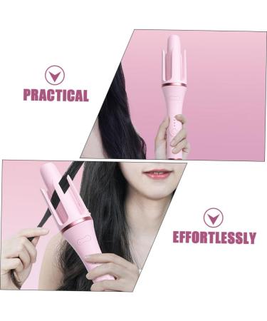 HAPINARY Fully Automatic Hair Curling Iron Curling Wand Tool Curler Pink Nylon - Buy Online on GoSupps.com