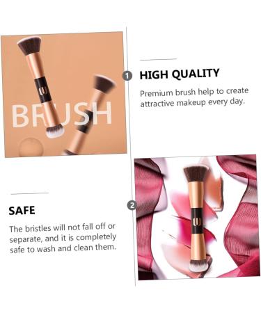 Beavorty 1Pc Double-ended makeup brush Beauty dual ended brush for makeup small blush brush liquid foundation brush Professional Makeup Brush highlight artificial fiber Kira travel - Buy Online on GoSupps.com