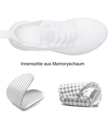 Women s Lightweight Breathable Sneakers | CAIQDM Sports & Running Shoes in White - EU Size 39 - Buy Online on GoSupps.com