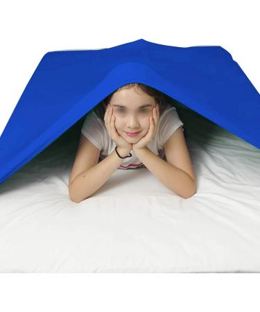 Buy Stretchy Sensory Compression Bed Sheet - Blue Full Size (136 x 147 cm) for Autism ADHD & SDP - Breathable Comfort for Better Sleep - Buy Online on GoSupps.com