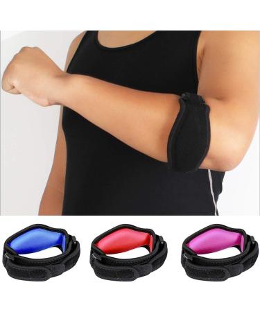 CALIDAKA Unisex Tennis Elbow Brace with Compression Pad - Rose Red | Reduce Joint Pain for Sports & Daily Use - 1pc - Buy Online on GoSupps.com