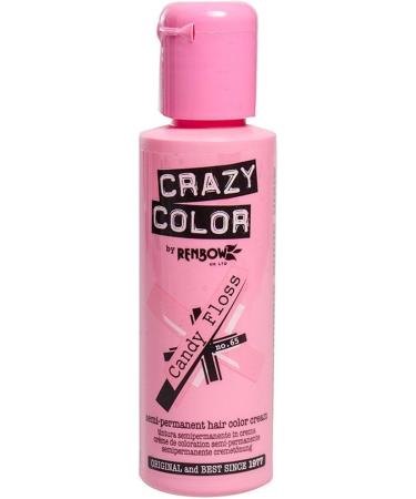CRAZY COLOR SEMI PERMANENT HAIR DYE 100ml - CANDY FLOSS 65 - Buy Online on GoSupps.com