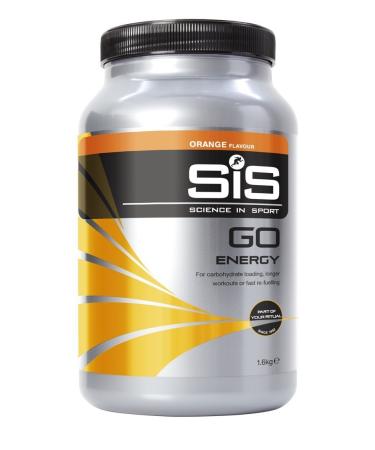 SIS GO Energy Beverage powder - with 47g carbohydrates per portion - carbohydrates powder with optimal maltodextrin to fructose ratio - vegan gluten -free - 1.6kg orange