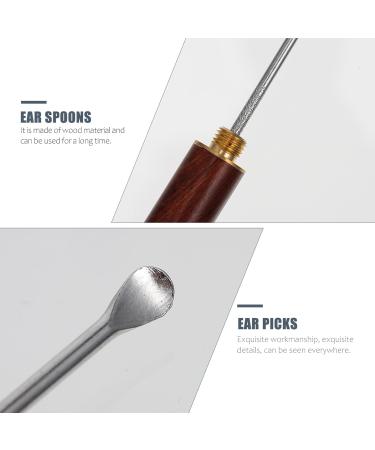 FRCOLOR 10 Pcs Wooden Ear Wax Removal Spoons - Durable Ear Picks & Portable Ear Cleaners for Effective Ear Wax Removal - Buy Online on GoSupps.com