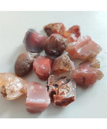 Natural Crystal Rough 1pc/100g Natural Red Agate Stone Fish Tank Decoration Raw Material of Agate Chalcedony Body Raw Gemstone Specimen Collection Gift Stone Collection (Color : 100g Size : 1.5-3cm 1.5-3cm 100g - Buy Online on GoSupps.com