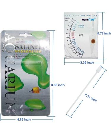 Capetsma Salinity Tester: Accurate Hydrometer for Aquariums - Marine & Freshwater, Saltwater Specific Gravity Test - Buy Online on GoSupps.com