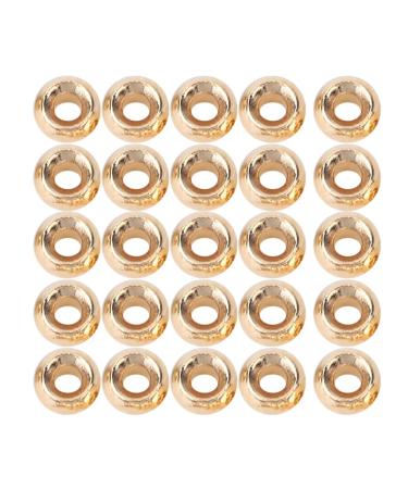 Tiiyee Round Pearls from Wolfram 25 pieces environmentally friendly fly bandages made of tungsten alloy durable pearls round nymph head ball golden fishing accessories for fishing lovers 3.8mm