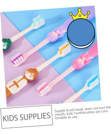 Angoily 12 Pcs Children's Toothbrush Set - Travel-Friendly Case & Manual Brushes for Kids - Buy Online on GoSupps.com