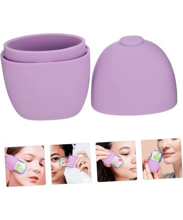 Buy Silicone Face Ice Tray & Roller for Skin Care | Best Facial Massage Tool - Purple 11.5x7cm - Buy Online on GoSupps.com