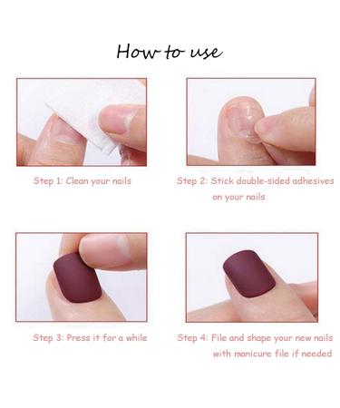 BABALAL Glossy Squoval French Fake Nails - Natural Acrylic False Nails for Women and Girls | Short Press-On Nails 001-CRJC - Buy Online on GoSupps.com