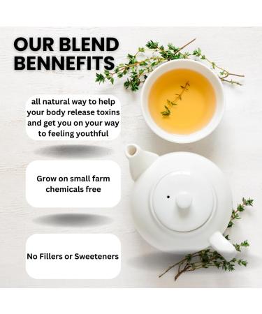 Daily Detox Cleanser - Peppermint Dandelion Root Ginger Tulsi Rooibos Licorice Hibiscus Echinacea Mullein - 100% Organic Herbs - No Additive - Buy Online on GoSupps.com