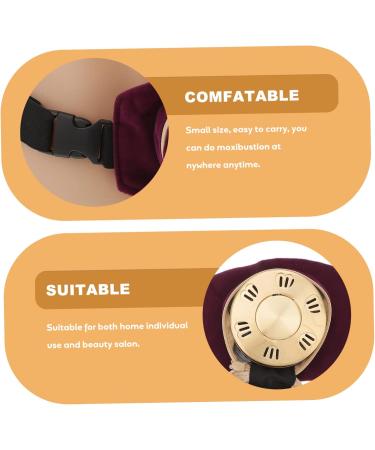 GLEAVI Portable Moxa Box Metal Holder Set - Pure Copper Burner with Cloth Cover 8x8cm Purple Bracket for International Shipping - Buy Online on GoSupps.com