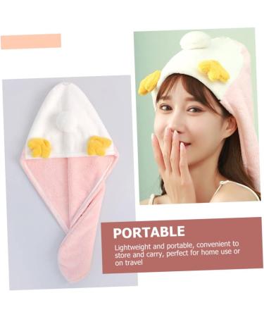 Ciieeo 5pcs Coral Fleece Dry Hair Hat Elastic Hair Ties Water Absorbent Hats Cauldron Cup Quick Dry Hair Turban Elastic Hair Bands Shower Hair Turban Has Absorb Water Pink Absorbent Cap - Buy Online on GoSupps.com