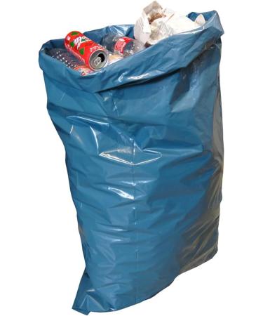Hossis Wholesale 120L Blue Garbage Bags - Tear-Resistant 39my 25-Pack for Home Garden & Catering Waste - Buy Online on GoSupps.com
