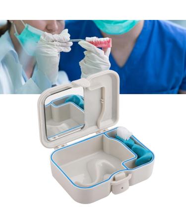 Buy Verdant Touch Denture Case - Waterproof Locking Design with Toothbrush & Mirror | Ideal for Travel & Bathroom Storage - Buy Online on GoSupps.com