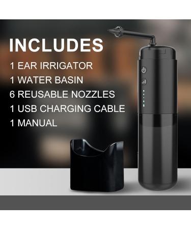 Electric Ear Wax Removal Kit - Portable Ear Irrigation 4 Cleaning Modes & 6 Tips USB Rechargeable - Buy Online on GoSupps.com