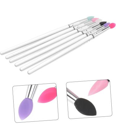 Ipetboom 6pcs Eye Shadow Brush Eyeshadow Silicone Lip Brush Eye Shadow Applicator Make up Silicone Brush - Buy Online on GoSupps.com
