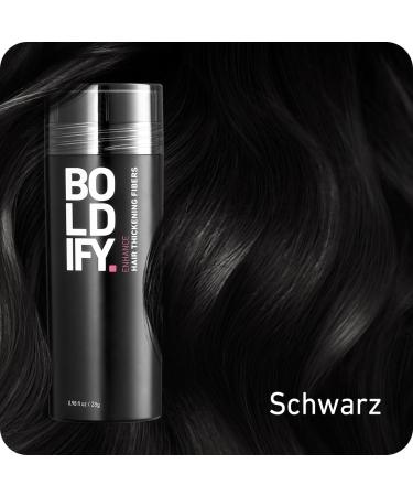 Boldify Hair Powder for Thinning Hair - Invisible & Natural - 28g Black - Conceal Hair Loss in 15 Sec - Perfect for Men & Women - Buy Online on GoSupps.com