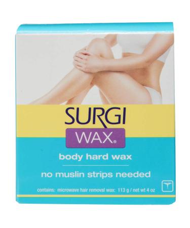 Surgi-Wax Body Hard Wax for Bikini  Body & Legs - 4 oz