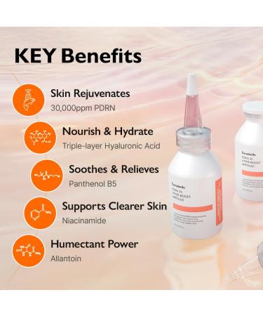 Genabelle PDRN 3% Hyper Boost Ampoule Advanced Skin Support Serum with PDRN Niacinamide Hyaluronic Acid Peptides and Centella for Skin Barrier Support Dryness and Uneven Texture - Buy Online on GoSupps.com
