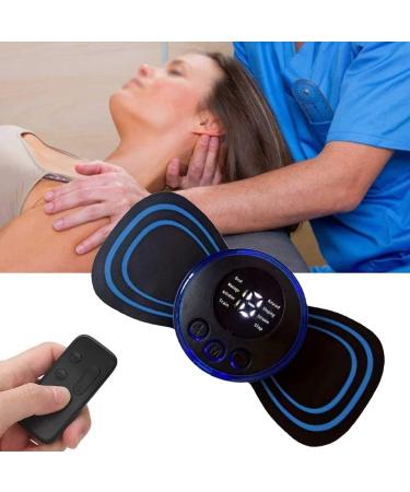 Portable Electrical Neck Massage Device - Mini Cervical Massager with Remote Control | Stimulate Back & Neck Wellness - Buy Online on GoSupps.com