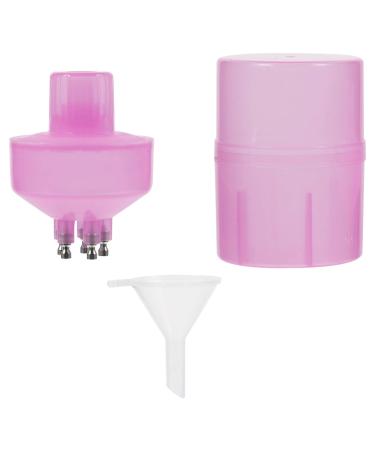 Lurrose 1 Set Empty Applicator Bottle with Funnel Plastic Root Comb Applicator Bottle Hair Color Applicator Bottle for Hair Styling Salon (Pink)