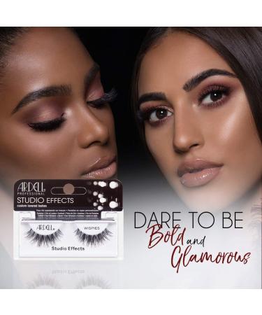 Ardell Studio Effects Wispies Black 4 Pack - 4 Pairs of Dramatic False Eyelashes - Buy Online on GoSupps.com