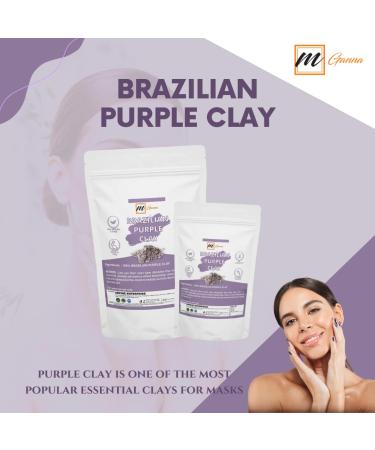 100% Natural Brazilian Purple Clay for Anti-Aging & Skin Firming - 1 LB | Ideal for Creams & Soap Making - Buy Online on GoSupps.com