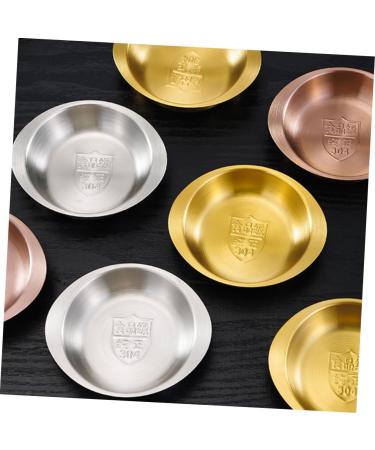 Zerodeko Stainless Steel Soy Sauce Dish Soy Sauce Bowls Soy Sauce Dispenser Small Condiment Bowls Metal Sauce Bowls Stainless Bowls Sauce Containers Travel Pickles Portable re-usable 9.50X8.00X5.50CM Silver - Buy Online on GoSupps.com