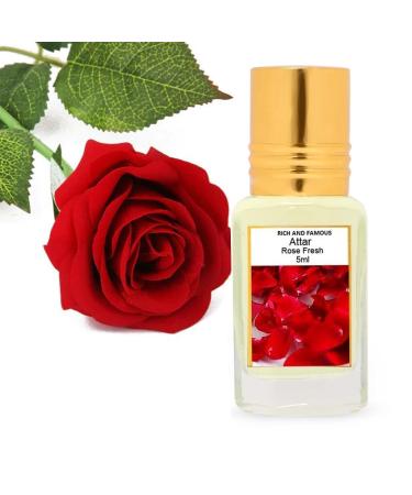Fragrances Rose Fresh (Natural Itra/Attar/Perfume) for Men & Women 5 ML 0.16 Fl Oz (Pack of 1) - Buy Online on GoSupps.com