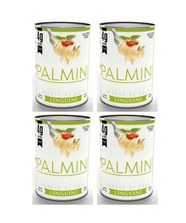Palmini Low Carb Pasta 4g of Carbs As Seen On Shark Tank 14 Oz. Can (Pack of 4)