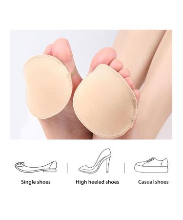 DAUZ Corrective Toe Socks Pad - 2 Pairs Skin Color Breathable & Comfortable High Heel Support Reduce Fatigue - Buy Online on GoSupps.com