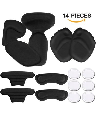 Heel Grips and Inserts Set for Women - High Heel Pads, Forefoot Cushion, Blister Prevention - Black - Buy Online on GoSupps.com