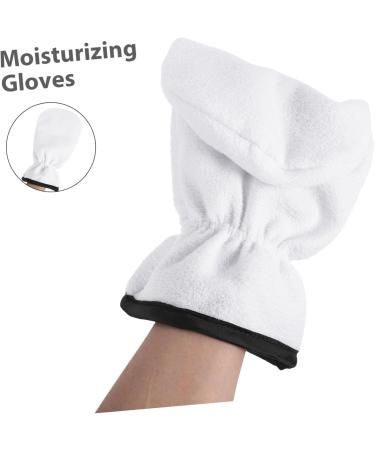 Ipetboom 2 Pairs Maintenance Essential Oil Gloves Hand Mitts Heated Glives Bath Mitt Eye Patches for Adults Dead Skin Removal Mitten Warm White Polyester Blindfold Exfoliating - Buy Online on GoSupps.com