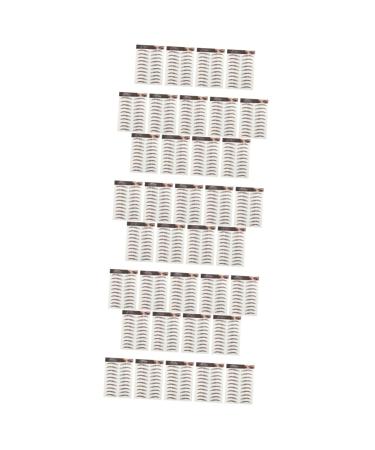 FOMIYES 36 Sheets Waterproof Eyebrow Stickers Makeup Stickers Quick Makeup Tools Temporary Brow Tattoos Set