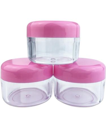 Buy Beauticom 30 Pack Clear 30ml Round Jars with Pink Screw Cap - Ideal for DIY Lip Balm Creams Lotions & More - BPA Free International Shipping - Buy Online on GoSupps.com