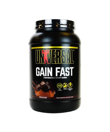 Universal Nutrition Gain Fast Chocolate Mass Gainer and Whey Protein for building muscle Weight Gainer with creatine monohydrate essential fatty acids creatine & protein powder 2.3kg